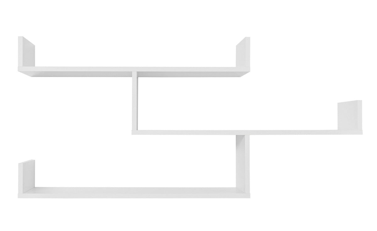 Zurich Multi-Level Shelf Kit - White | Versatile Storage Solution