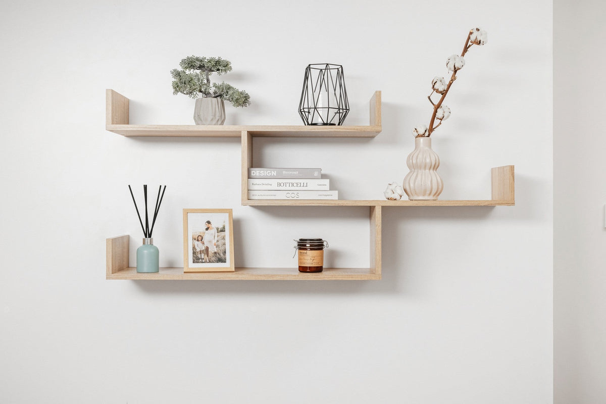 ZURICH MULTI LEVEL SHELF KIT in Oak
