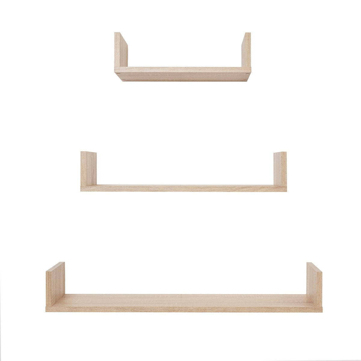 OSLO THREE PIECE SHELF KIT in Oak