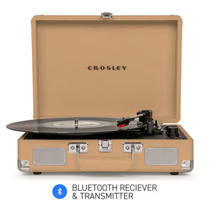 CROSLEY Crosley Cruiser Light Tan - Bluetooth Portable Turntable