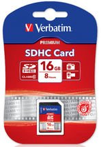 VERBATIM | SDHC 16GB | Class 10 | Up to 45MB/Sec | 300X Read Speed