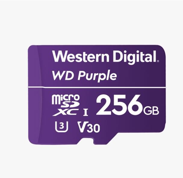 WESTERN DIGITAL 256GB MicroSDXC Card | 24/7 | Weather & Humidity Resistant for Surveillance IP Cameras, mDVRs, NVR, Dash Cams, Drones
