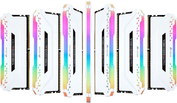 CORSAIR Vengeance RGB PRO 16GB (2x8GB) DDR4 3600MHz C18 18-19-19-39 White Desktop Gaming Memory Intel XMP2.0 AMD Ryzen