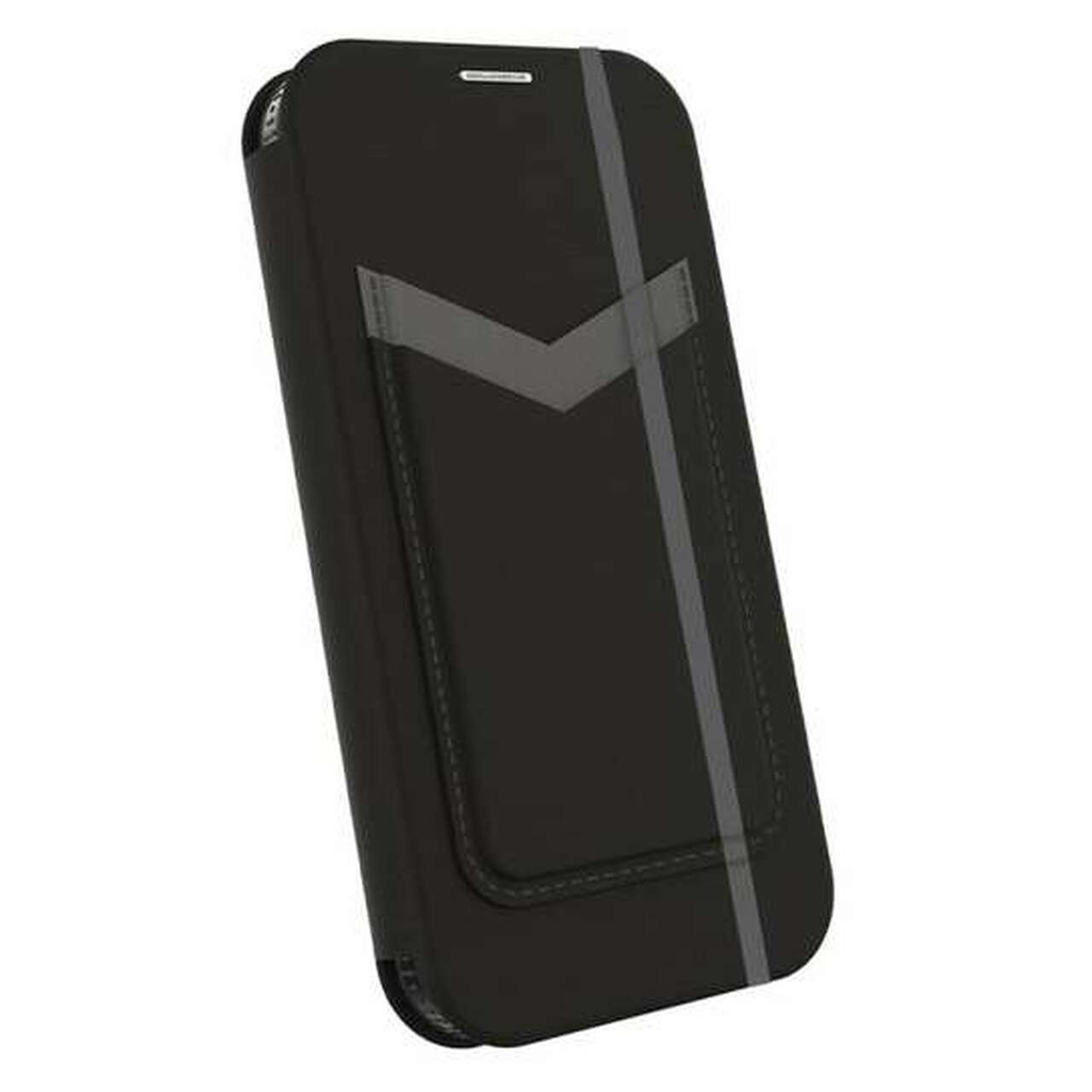 FORCE TECHNOLOGY Miami Wallet Case for Apple iPhone 13 Mini - Smoke Black (EFCMIAE191SMB), 2.4m Military Standard Drop Tested, Convenient and card/ cash pocket