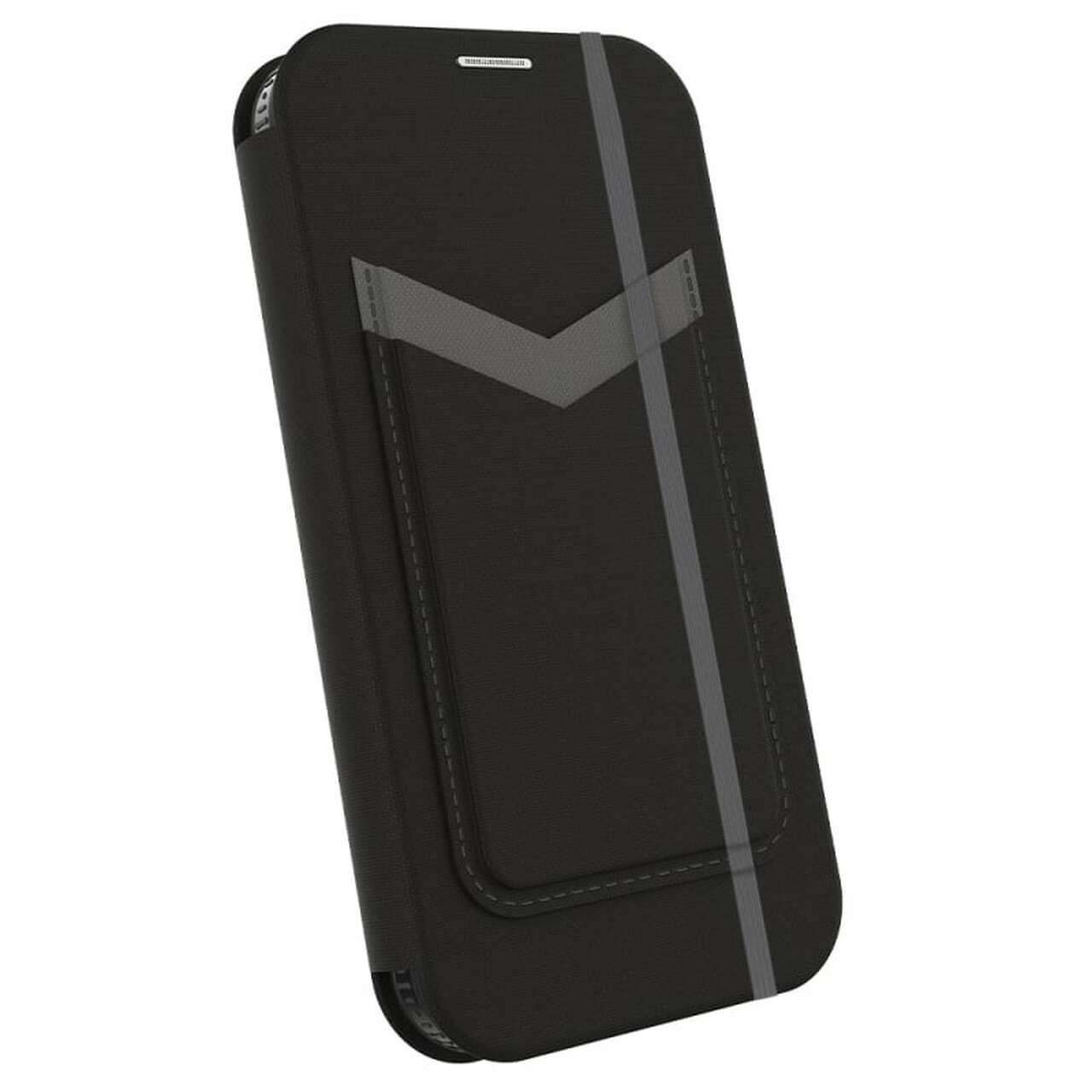 FORCE TECHNOLOGY Miami Wallet Case for Apple iPhone 13 Pro Max - Smoke Black (EFCMIAE193SMB), 2.4m Military Standard Drop Tested, Convenient and card/ cash pocket