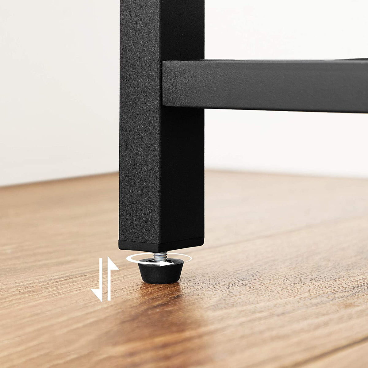 Rustic Storage Shelf With 10 Hooks - 84 x 40 x 170 cm Rustic Brown