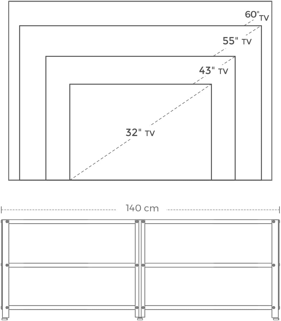 60-Inch TV TV Stand for