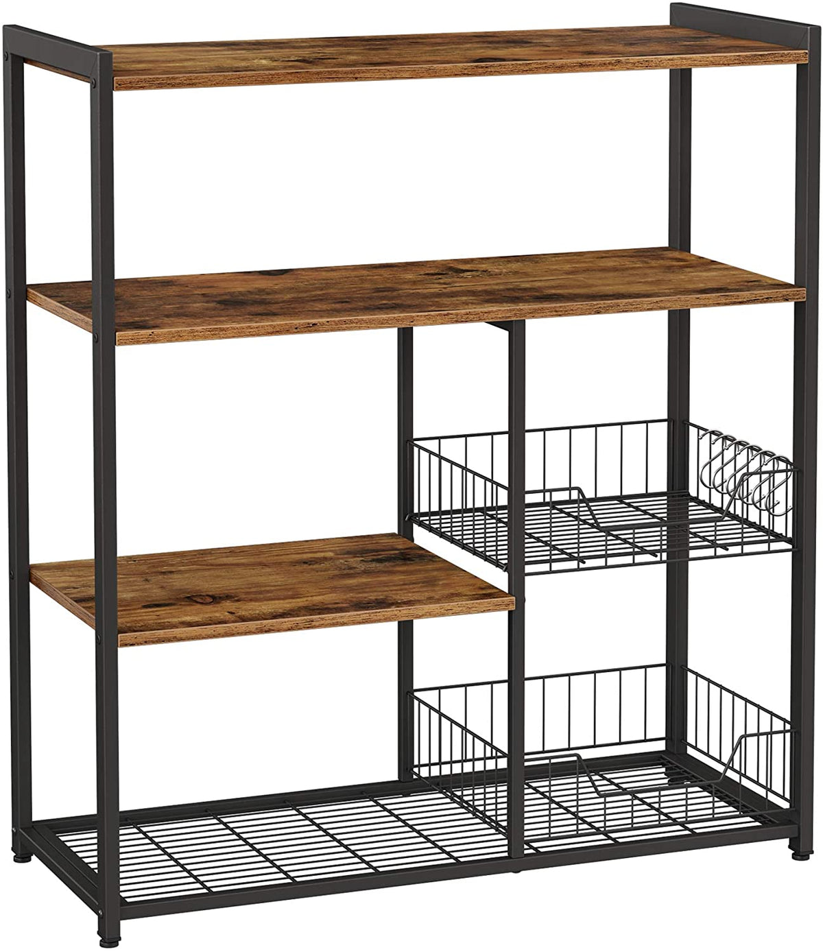 Rustic Multi Level Shelf - 80 x 35 x 95cm