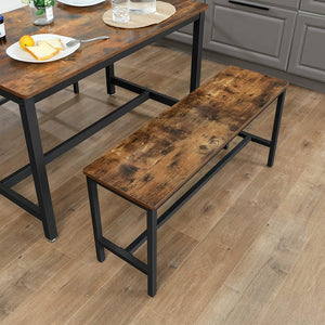 Industrial Style Table Benches - 2 Pack - 108 x 32.5 x 50cm
