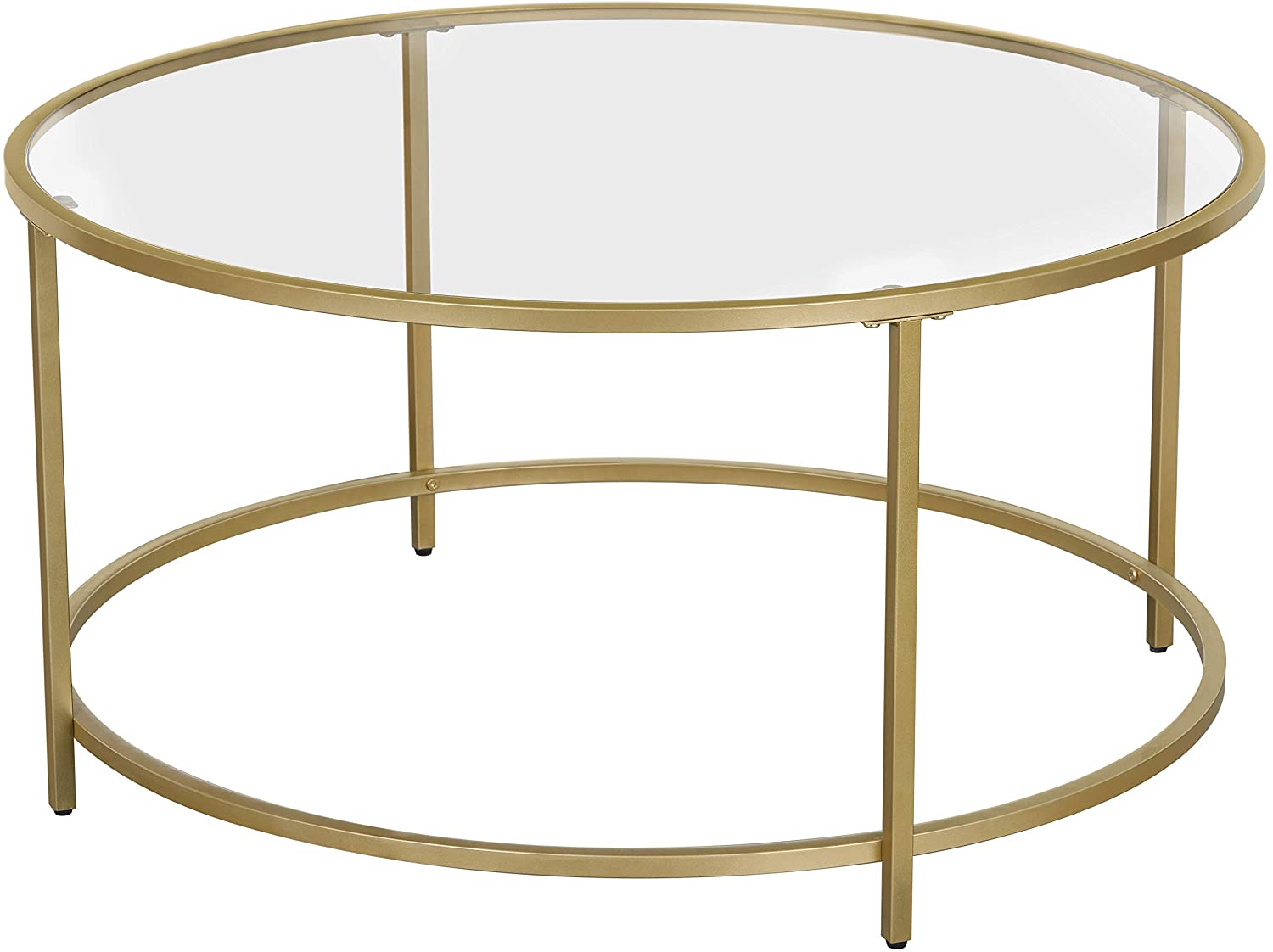 Gold Framed Glass Coffee Table