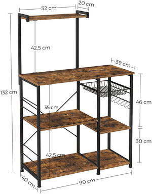 Kithcen Baker's Rack With Shelves