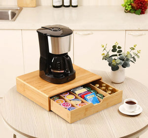 Bamboo K-Cup Coffee Pod Holder Storage Organizer