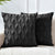 2 Pack Decorative Boho Throw Pillow Covers 45 x 45 cm (Black)