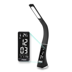 LED Desk Lamp with Clock and Calendar
