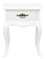 French Provincial 1 Drawer Lamp Table | Elegant White Finish, Classic Design
