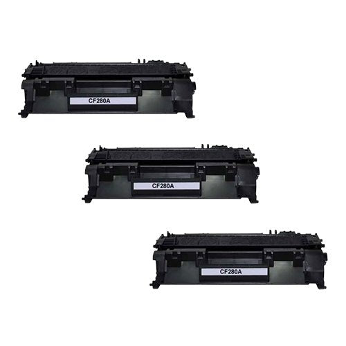 Compatible Premium 3 x 80A Toner Cartridge CF280A - for use in HP Printers