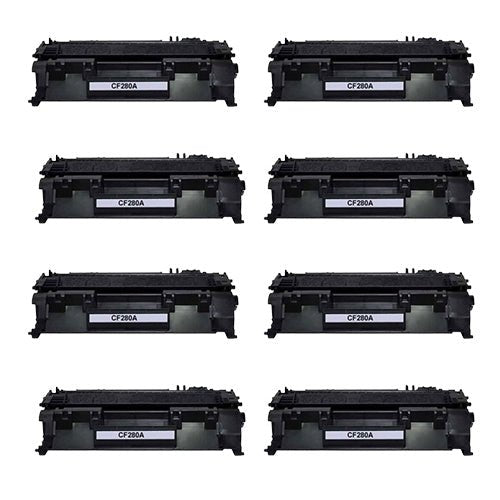 Compatible Premium 8 x 80A Toner Cartridge CF280A - for use in HP Printers