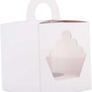 White Cardboard Cupcake Box (25pcs) | Elegant Cupcake Packaging