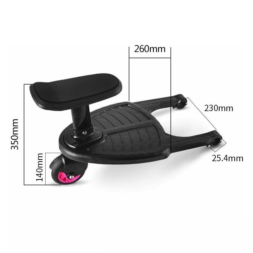 Stroller Step Board | Pink | Toddler Buggy Skateboard