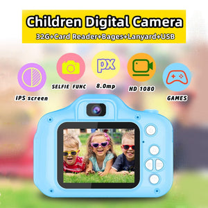 Mini Digital Children Camera Kids Camera | 2.0" LCD | Toy | 32G Card | HD