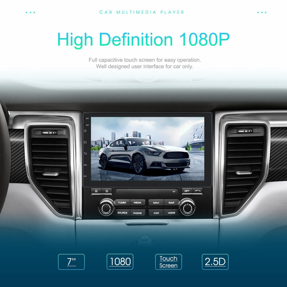 7 Inch Car Radio | 2 DIN | GPS | FM RDS WIFI | Rear Camera | For Android IOS CarPlay | AU