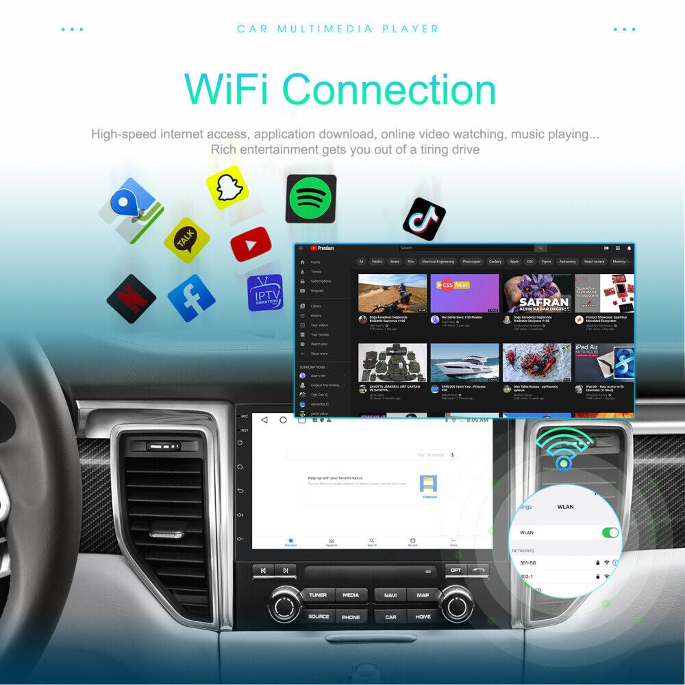 7 Inch Car Radio | 2 DIN | GPS | FM RDS WIFI | Rear Camera | For Android IOS CarPlay | AU
