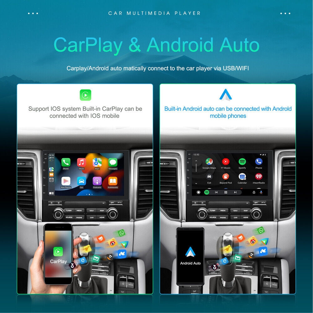 9" Car Radio 2 DIN | GPS FM RDS WIFI | With Rear Camera | For Android Auto IOS CarPlay