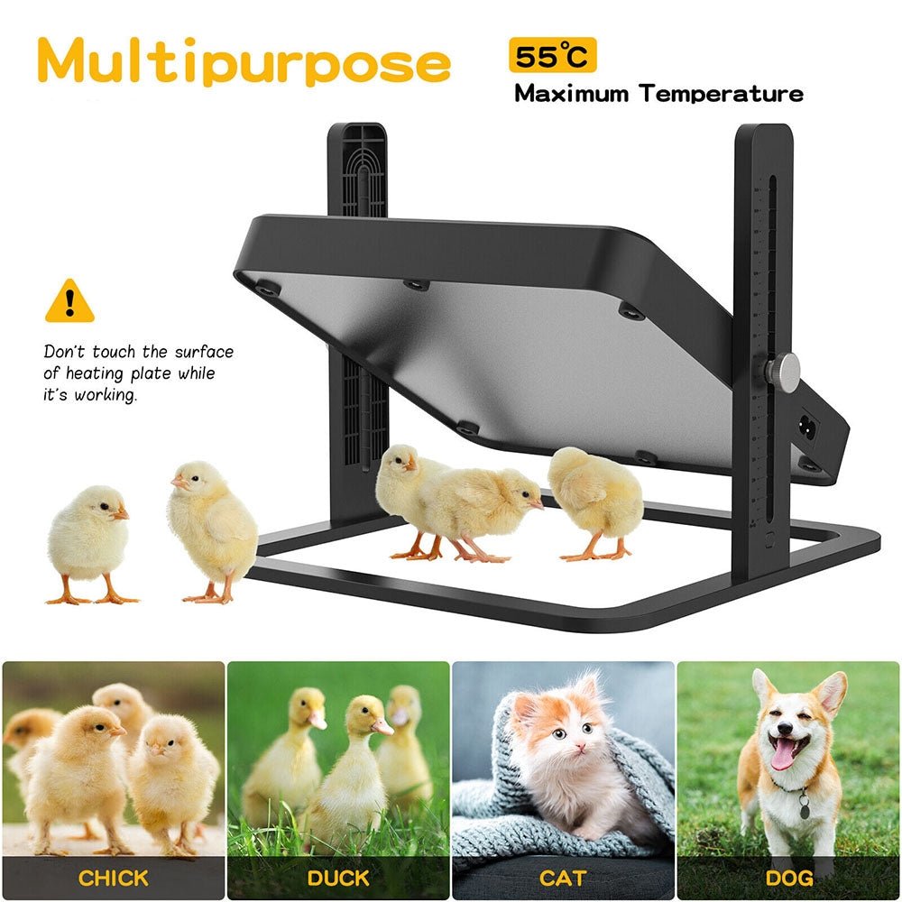 13W Chick Brooder Heating Plate | 27x27cm for Chicken Coop and Duck Poultry