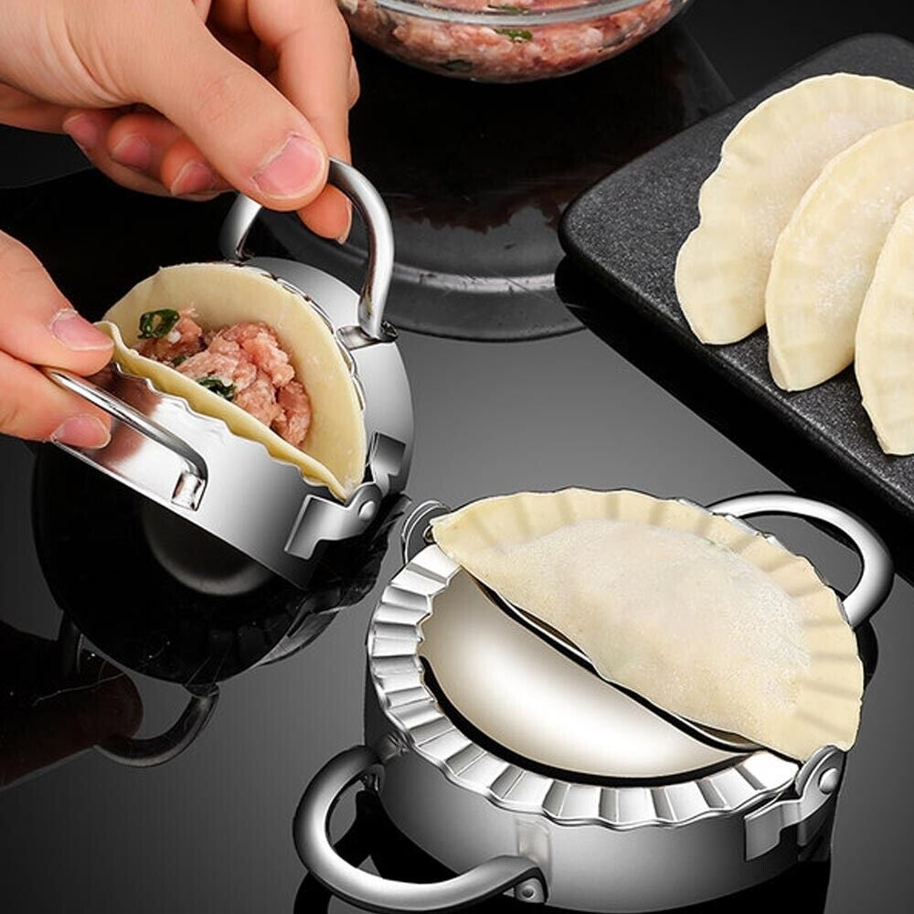 Stainless Steel Dumpling Maker Set | Dough Press Mold Tool