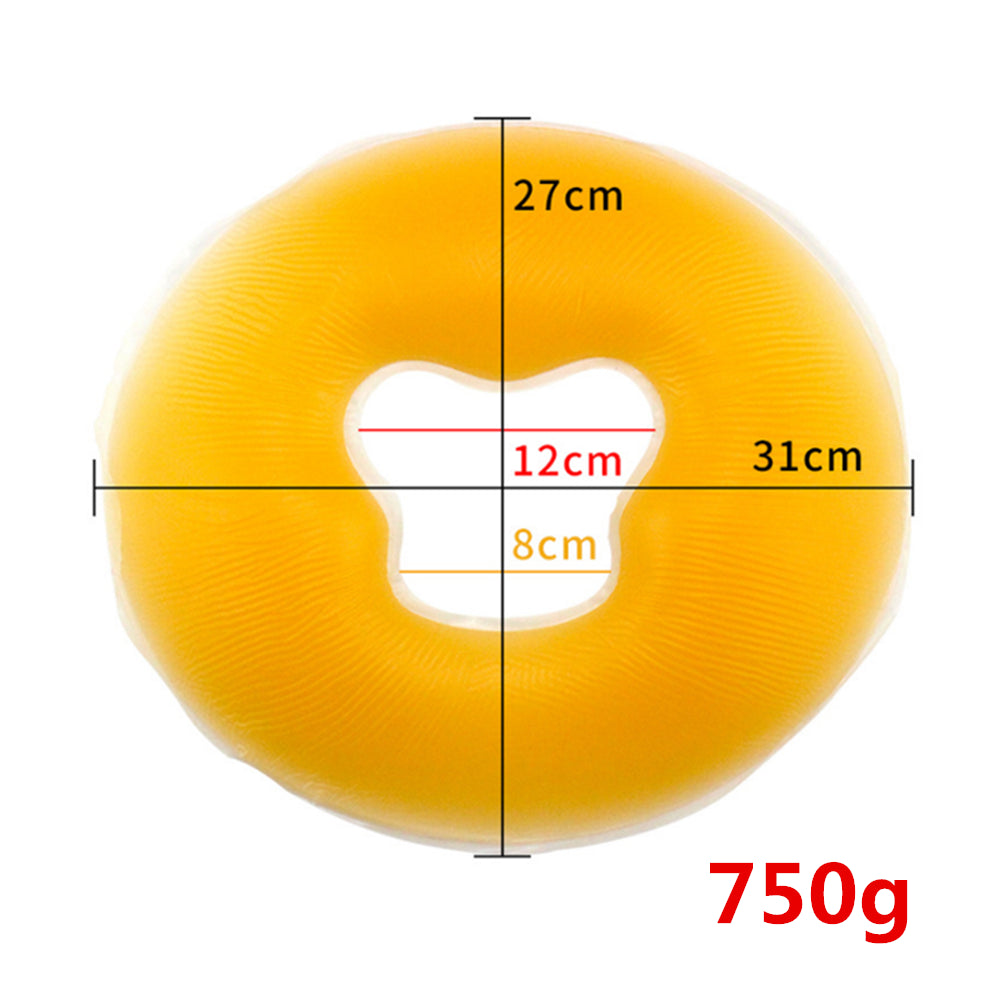 Orange Silicone Face Pillow | SPA Gel Face Pad Rest Massage Pillow