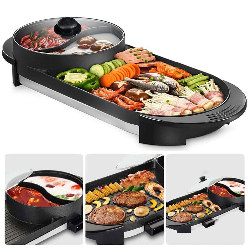 Mini BBQ Grill Pan Barbecue Griddle Frying Pan for Camping Outdoor Picnic  Teppanyaki Grill Plate Outdoor