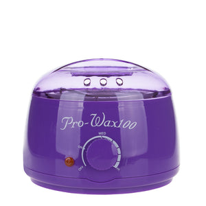 Wax Pot Heater 500ml | Hard Wax Bean Removal Kit (Purple)