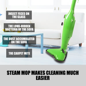 12-in-1 Foldable Steam Mop for Floor and Carpet Cleaning