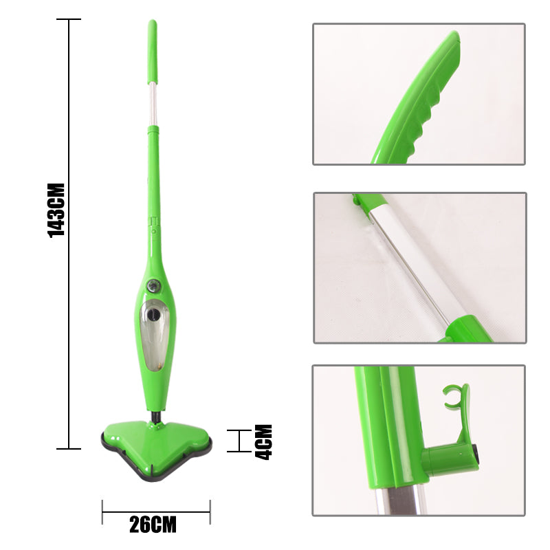 12-in-1 Foldable Steam Mop for Floor and Carpet Cleaning