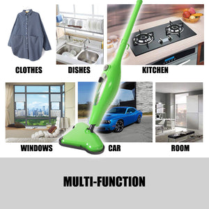 12-in-1 Foldable Steam Mop for Floor and Carpet Cleaning