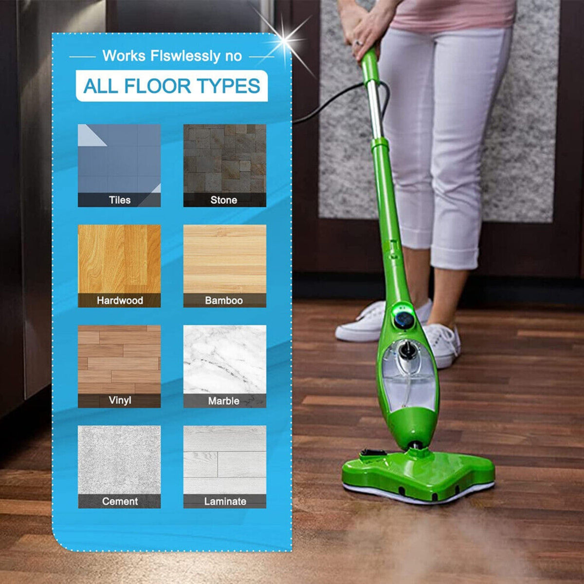 5 Washable Microfiber Cleaning Pads for X5 Steam Mop H20 H2O