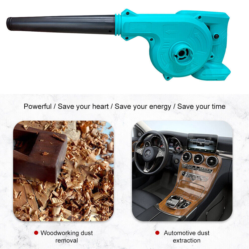 Cordless Electric Leaf Blower | For 18V Makita Battery | Home Car Dust Removal