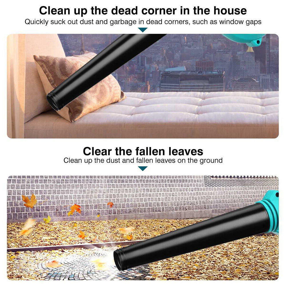2-in-1 Cordless Electric Leaf Blower | Dust Suction Vacuum | 2 Batteries