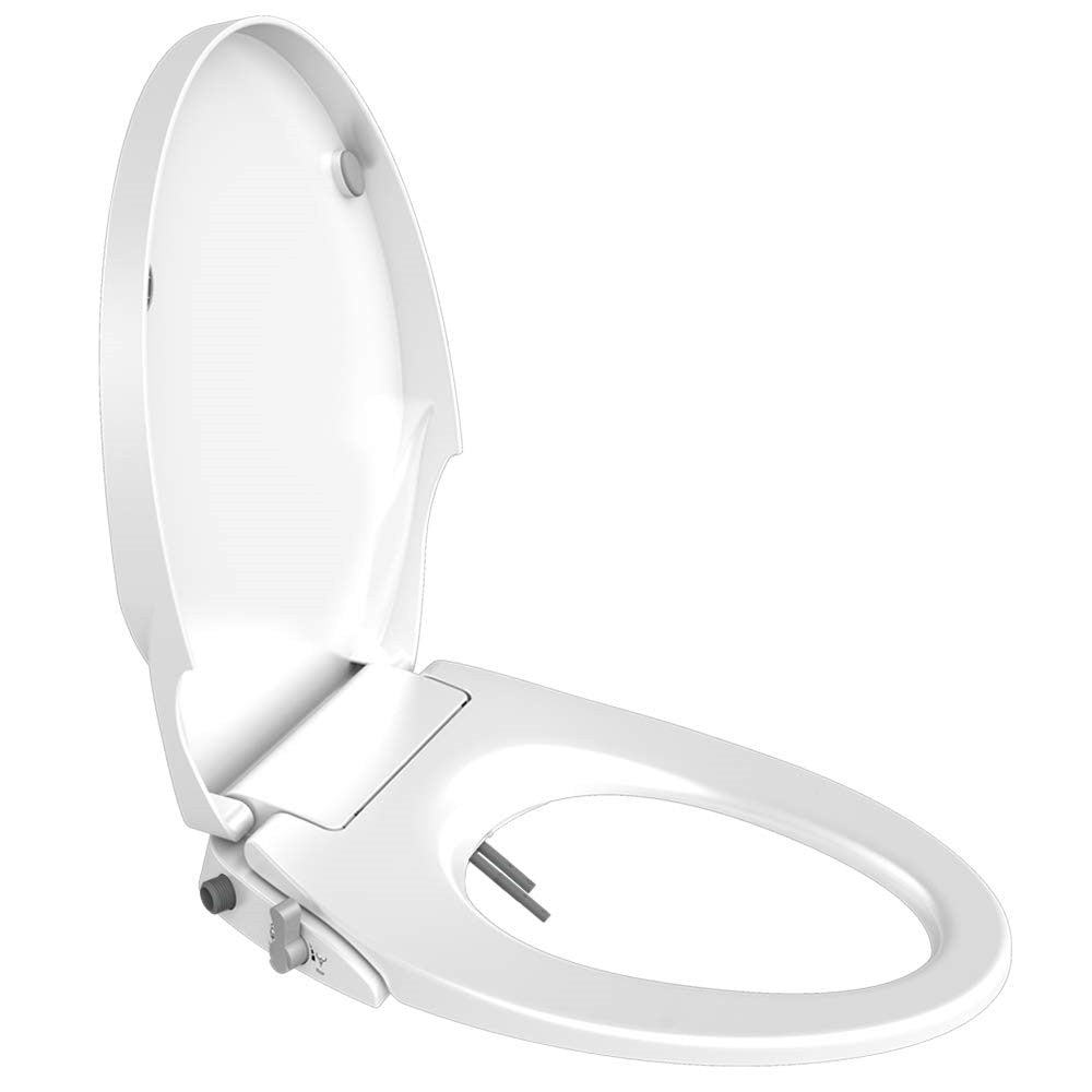 Non-Electric Bidet Toilet Seat | Dual Nozzle Spray Water Wash - O Cover