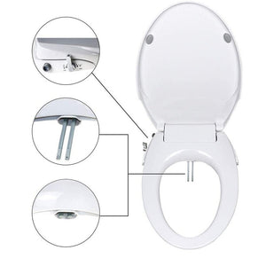 Non-Electric Bidet Toilet Seat | Dual Nozzle Spray Water Wash - O Cover