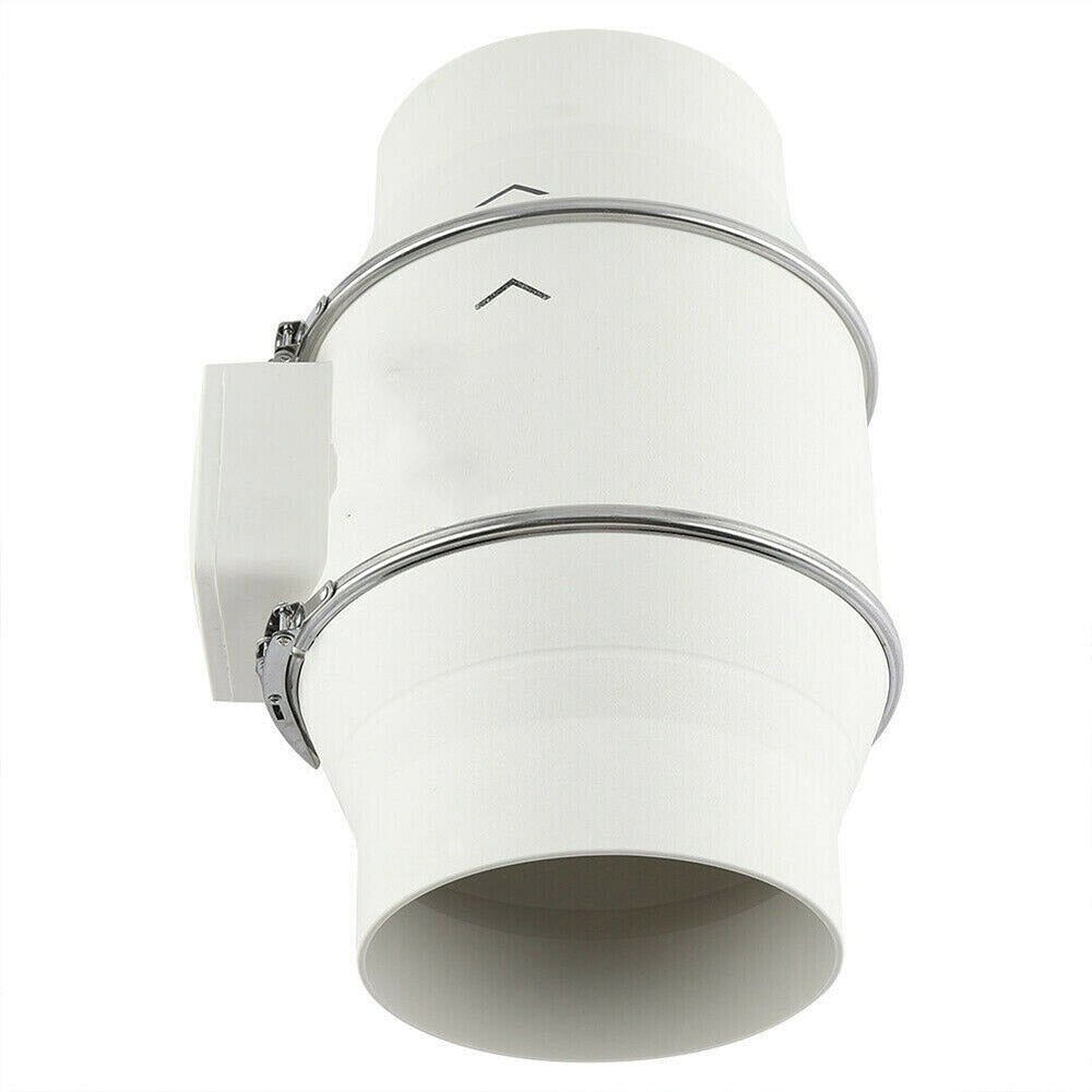 4'' Silent Extractor Fan Duct Hydroponic Inline Exhaust Vent Industrial