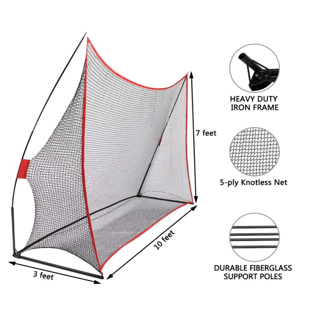 Huge Golf Practice Net - 3M Portable Hitting Swing Training Net Outdoor with Carry Bag