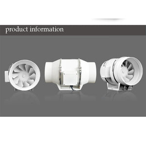 4-Inch Extractor Fan - Hydroponic Inline Exhaust Vent - Industrial