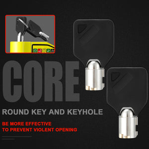 Motorcycle/Bicycle Disc Lock - Electric Rotor Lock - Yellow