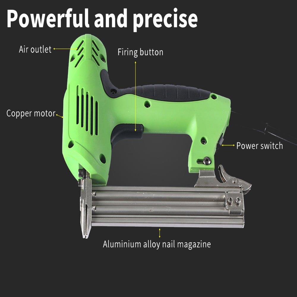 Electric Staple Gun | Straight Nail | Heavy Duty Woodworking Stapler