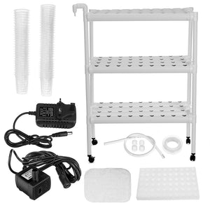 108 Plant Sites Hydroponic Grow Tool Kit | Vegetable Garden Hydroponic Grow System | With Wheels