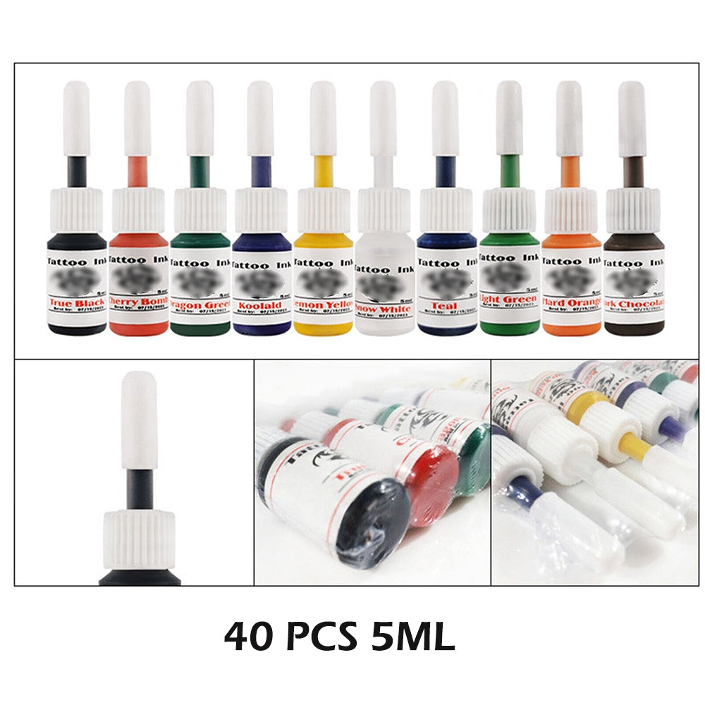 Beginner Tattoo Kit | 4 Machine Guns | 40 Color Inks