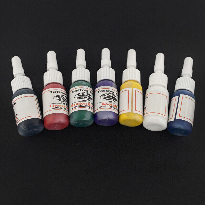 Rotary Tattoo Pen Kit | Wireless Motor Machine | 7 Inks, 20 Needles, 1 Battery