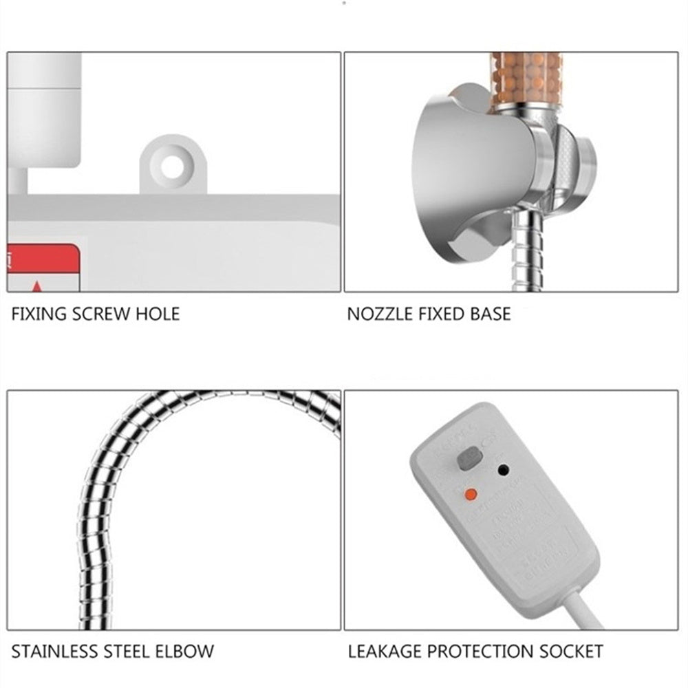 Efficient Tankless Electric Hot Water Heater | Instant Shower Heat System