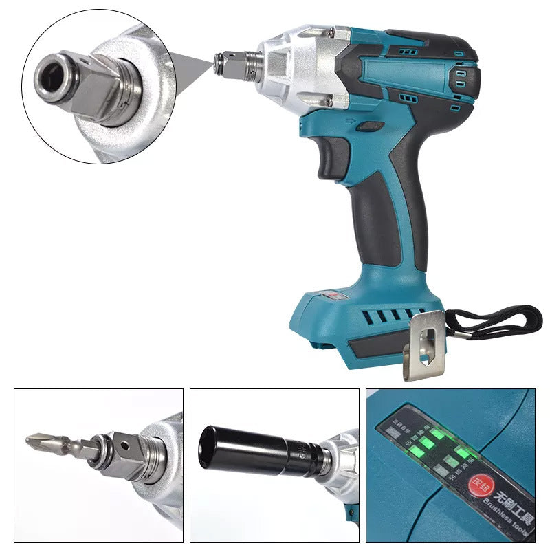 1/2" Cordless Impact Wrench Driver for Makita 18V Battery